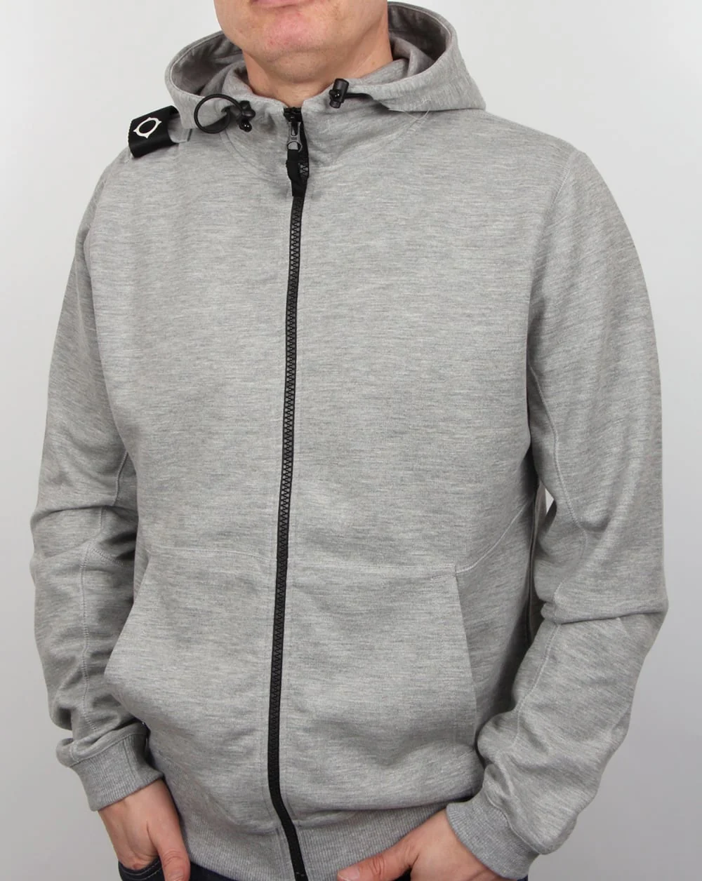 Ma.strum Patton Hoody Grey Marl - Image 4