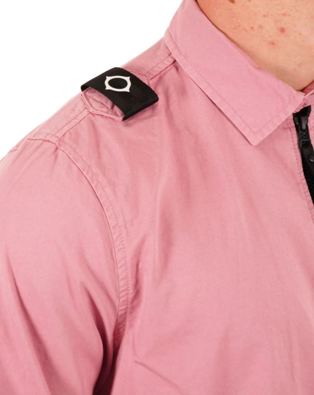 Ma.strum Pd Full Zip Overshirt Dark Pink - Image 2