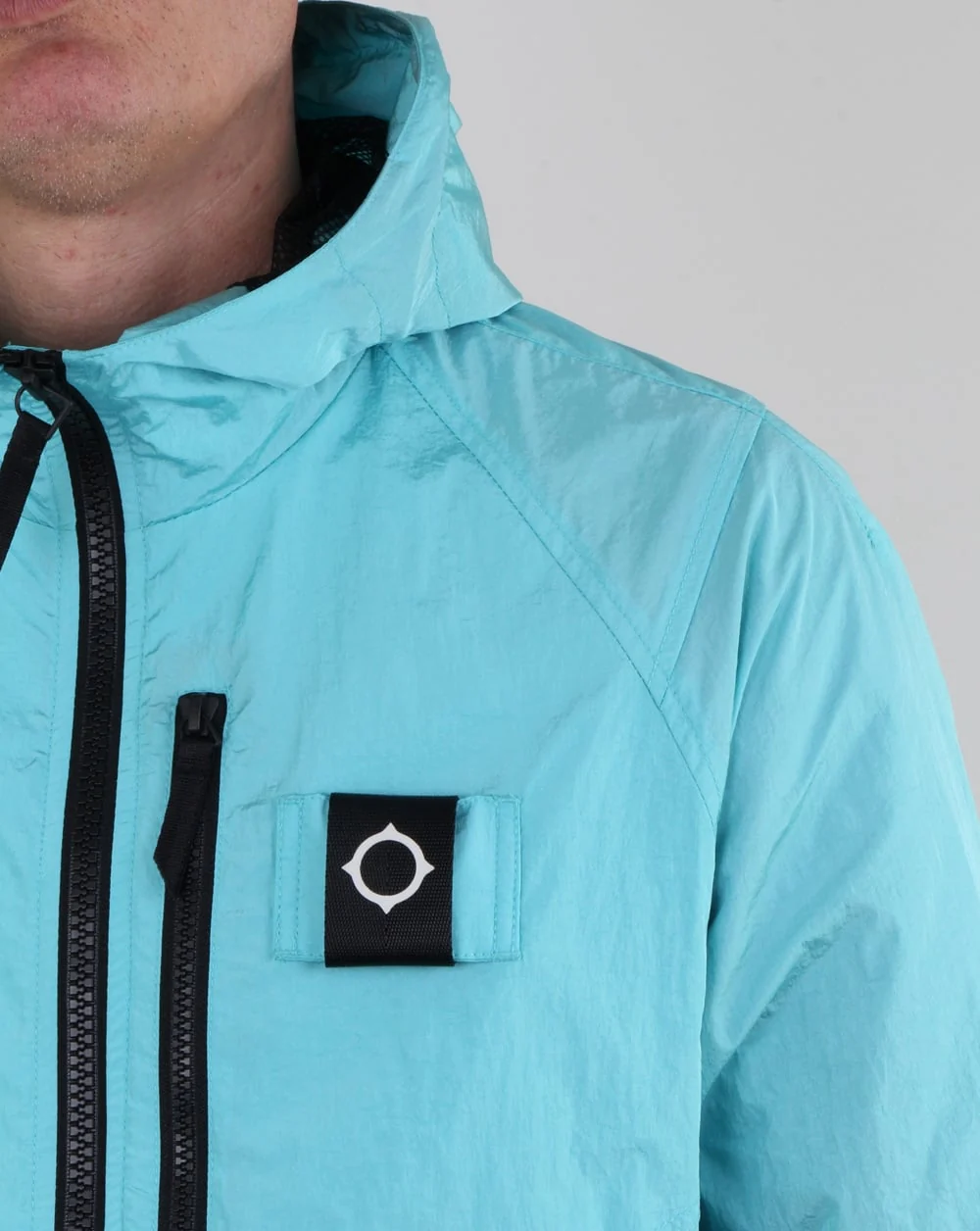 Ma.strum Pegasus Crystal Nylon Jacket Pale Turquoise - Image 2