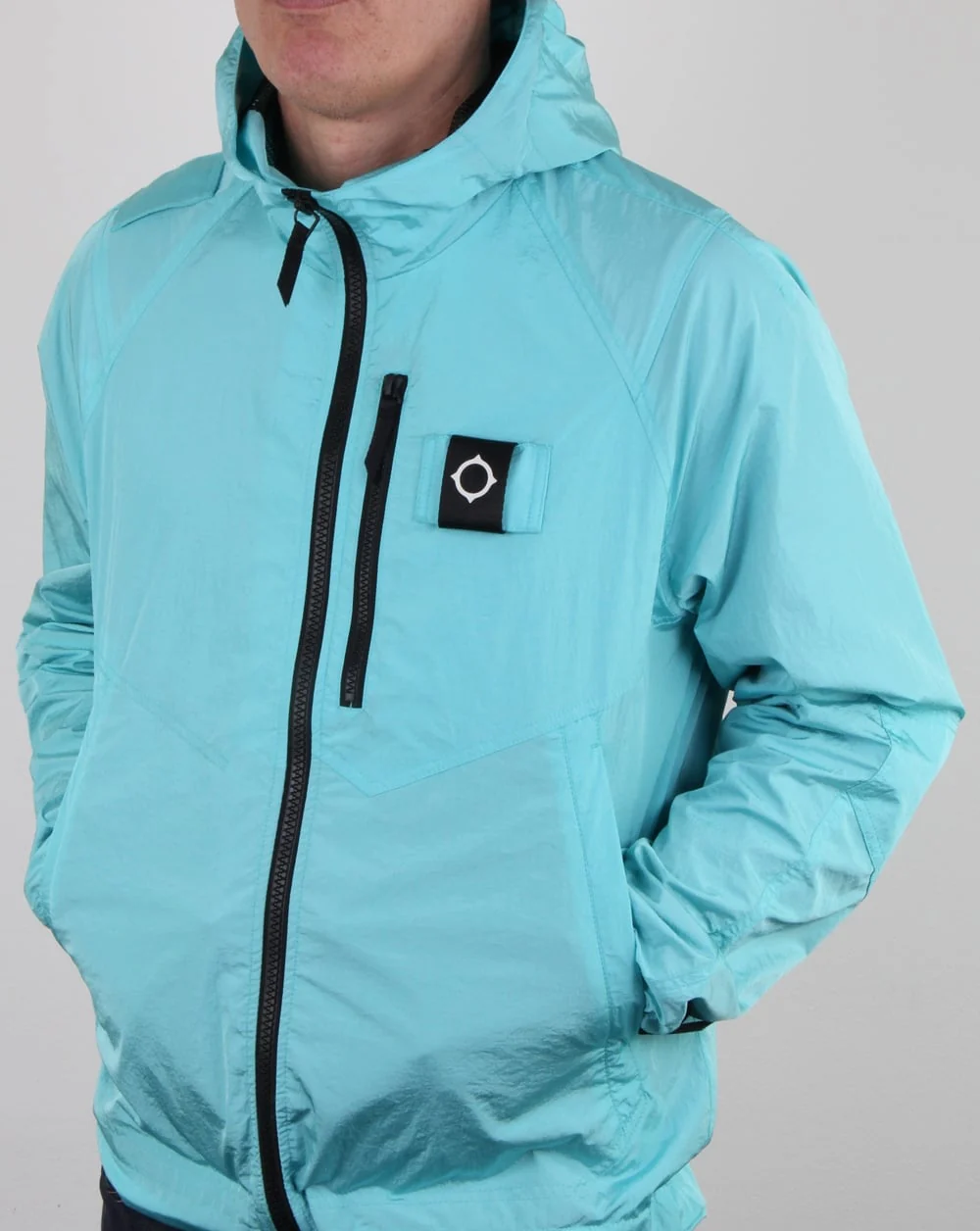 Ma.strum Pegasus Crystal Nylon Jacket Pale Turquoise - Image 3