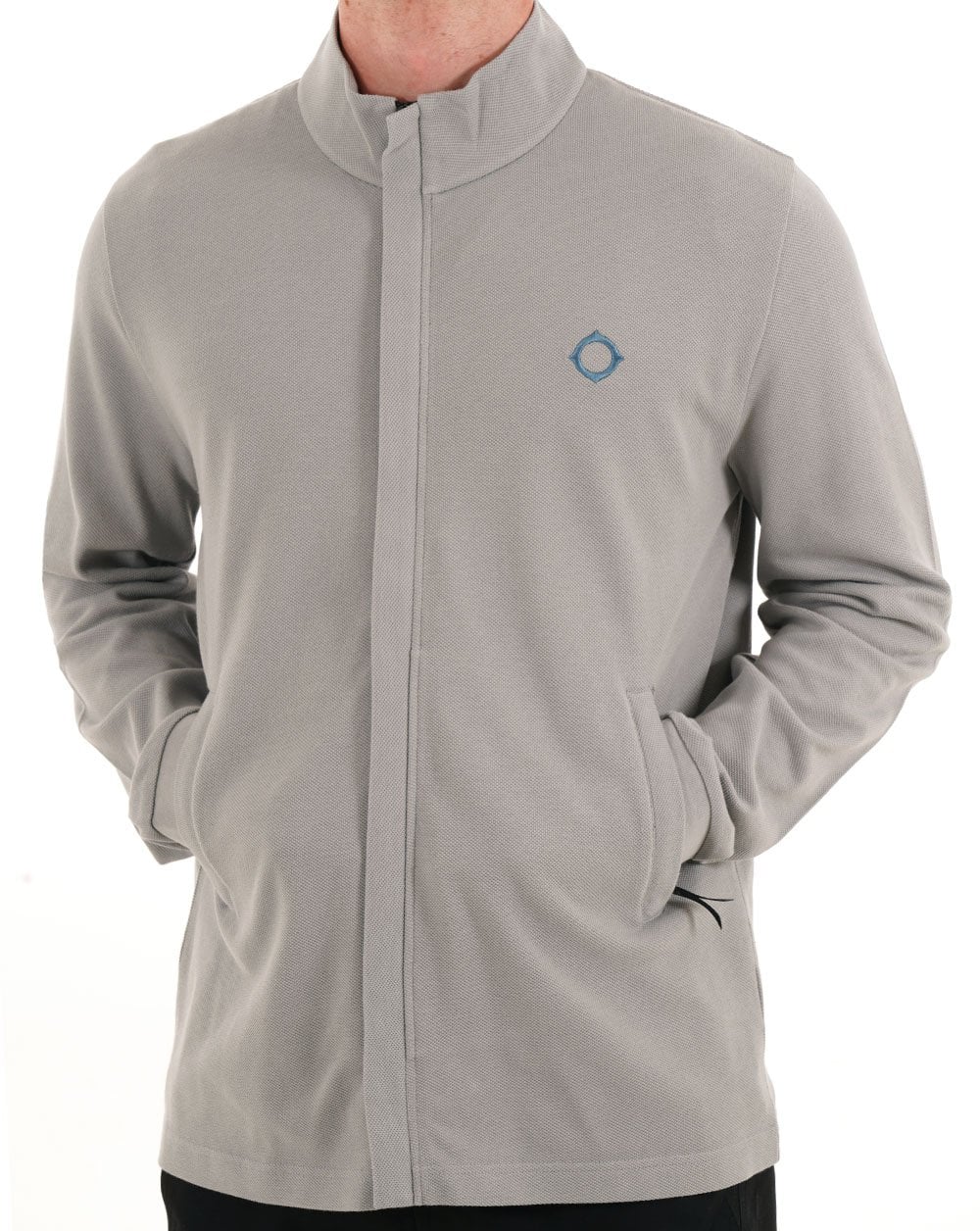 MA.STRUM Pique Full Zip Top Battleship - Image 4