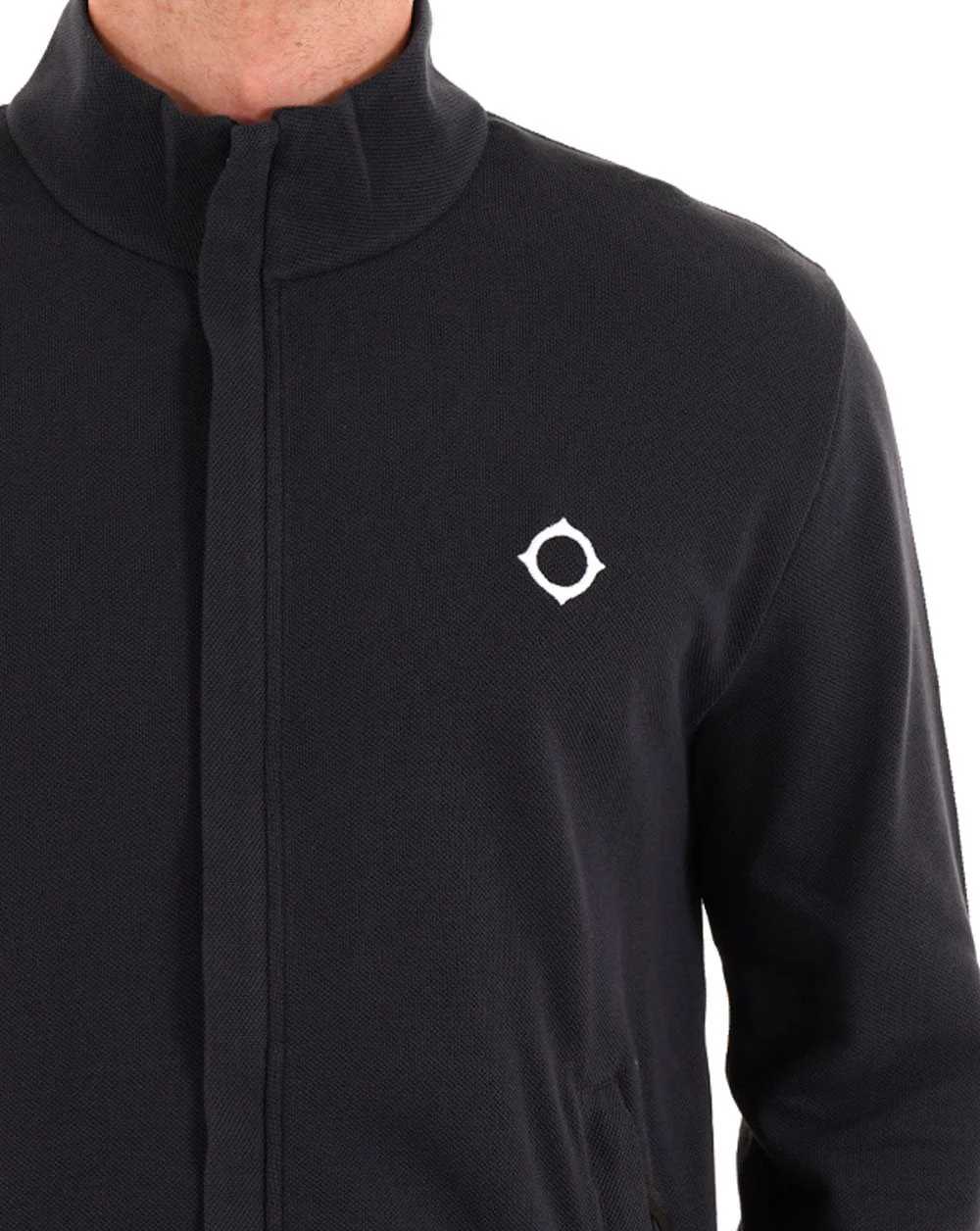 MA.STRUM Pique Full Zip Top Ink Navy - Image 2