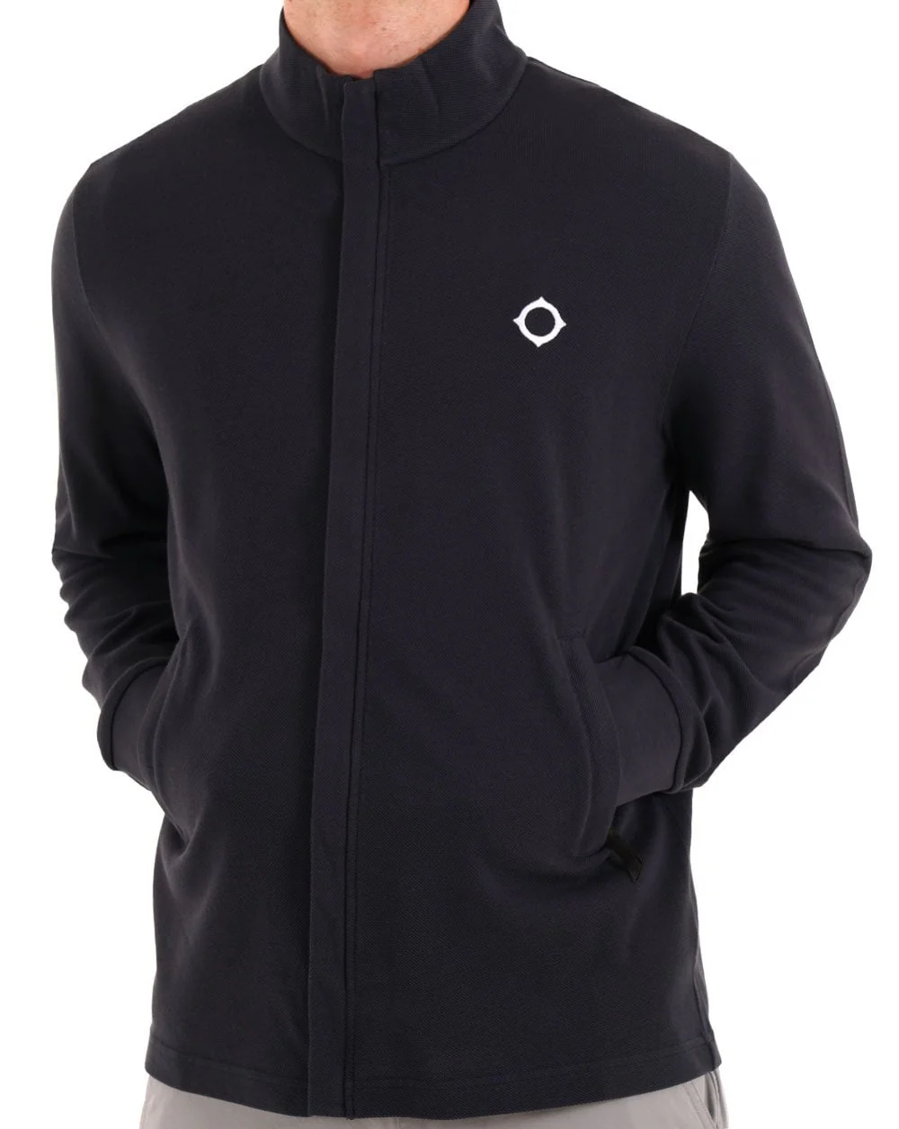 MA.STRUM Pique Full Zip Top Ink Navy - Image 3