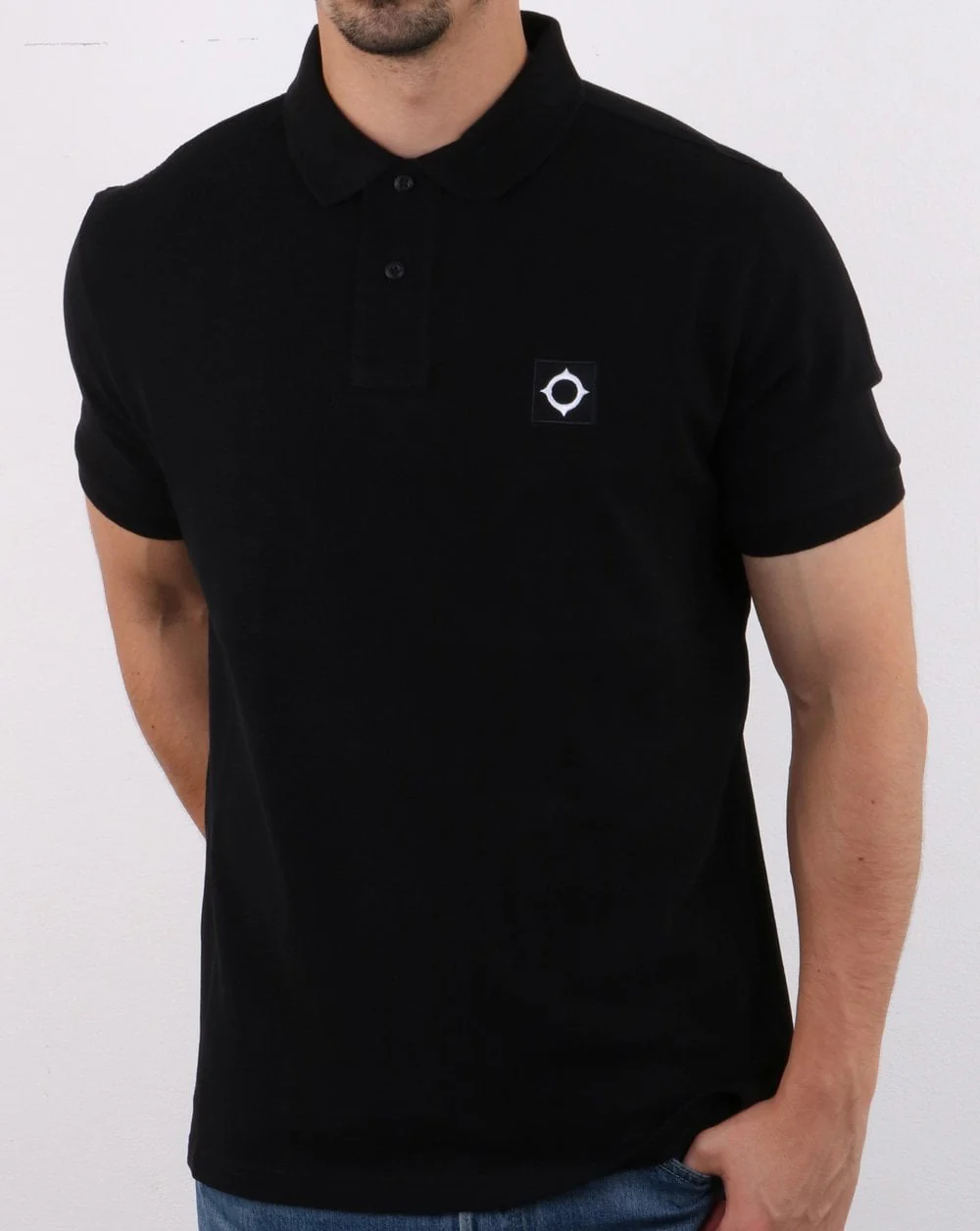 Ma.strum Pique Polo Black - Image 2