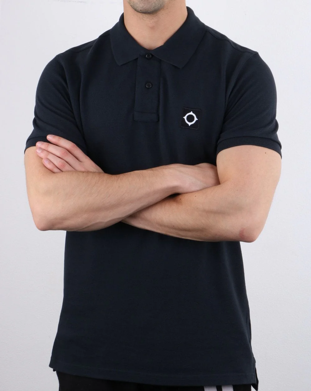 Ma.strum Pique Polo Dark Navy - Image 3