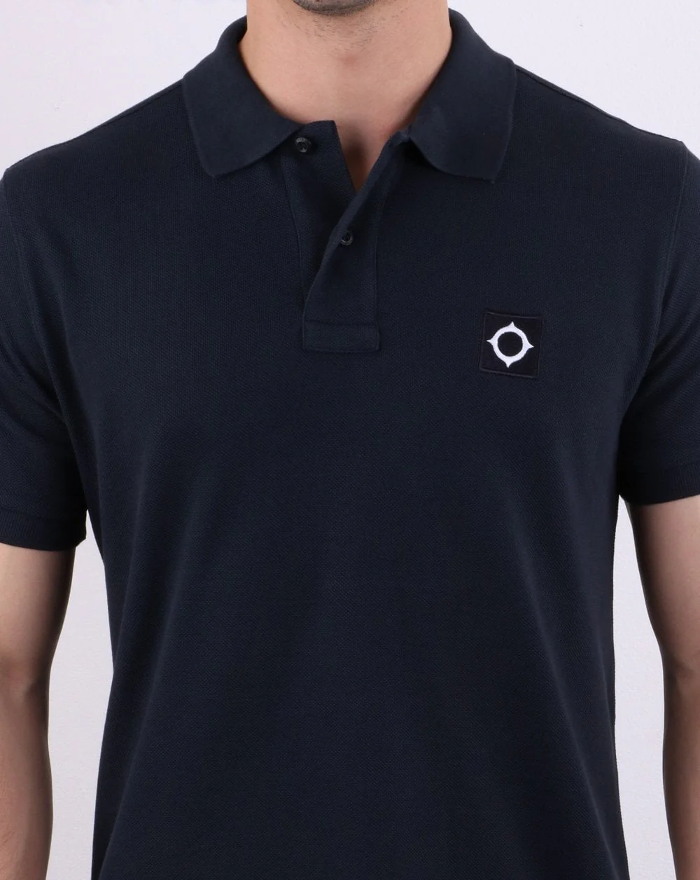 Ma.strum Pique Polo Dark Navy - Image 4
