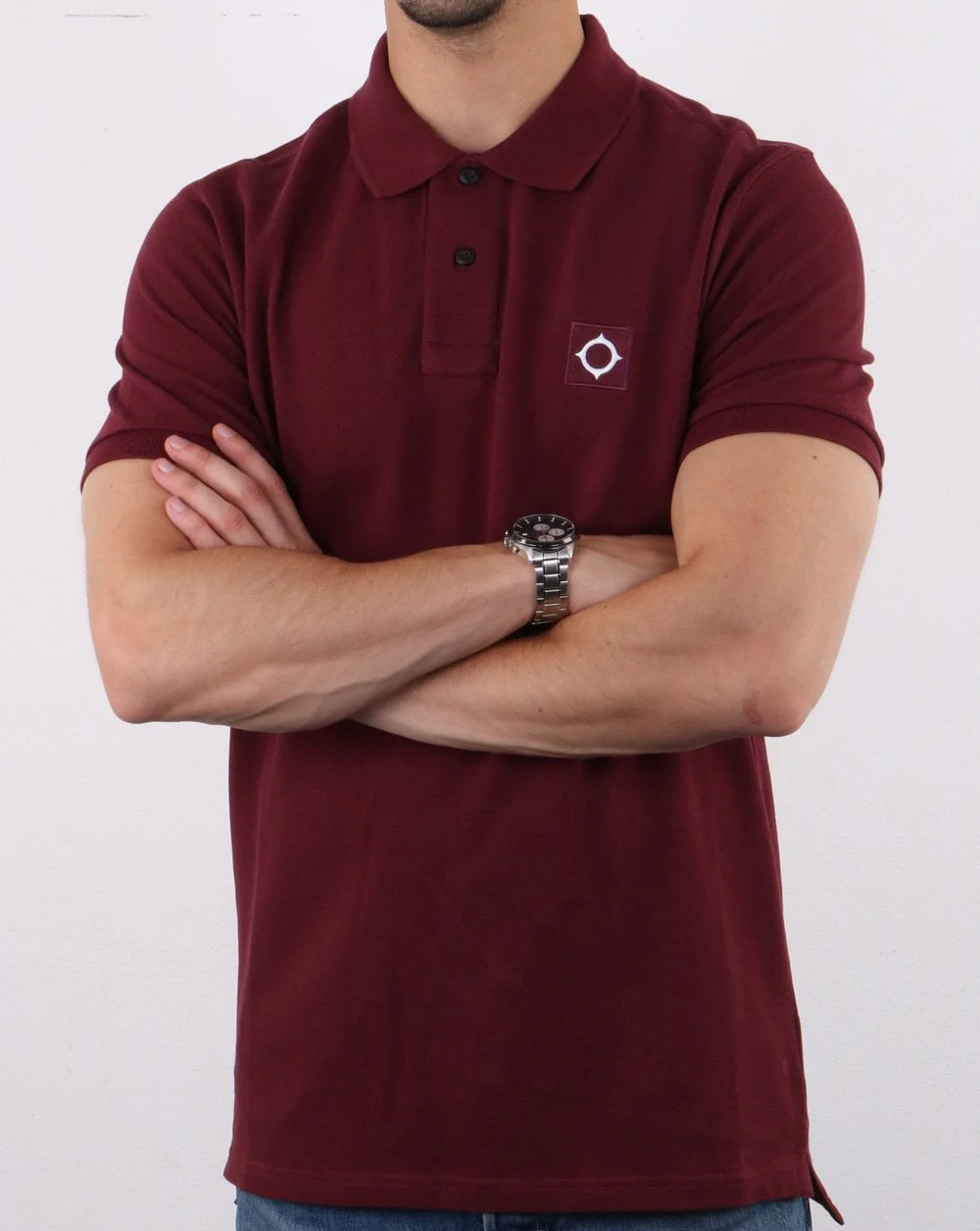 Ma.strum Pique Polo Deep Red - Image 3