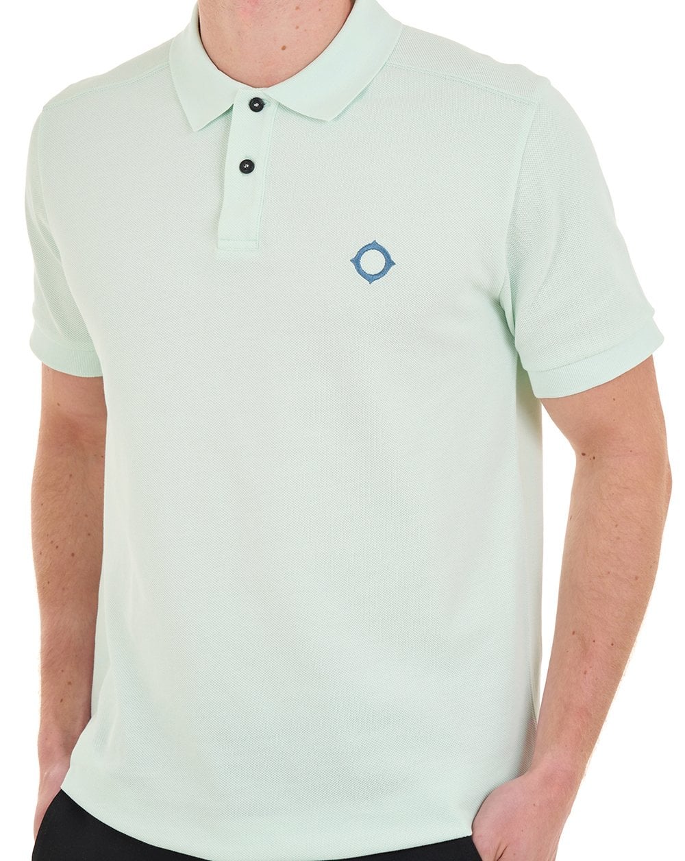 MA.STRUM Pique Polo Frost