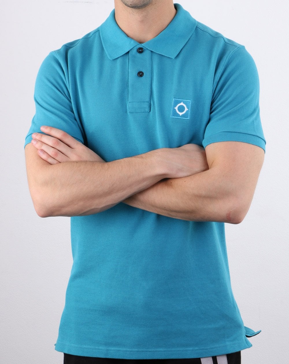 Ma.strum Pique Polo Ice Blue - Image 3