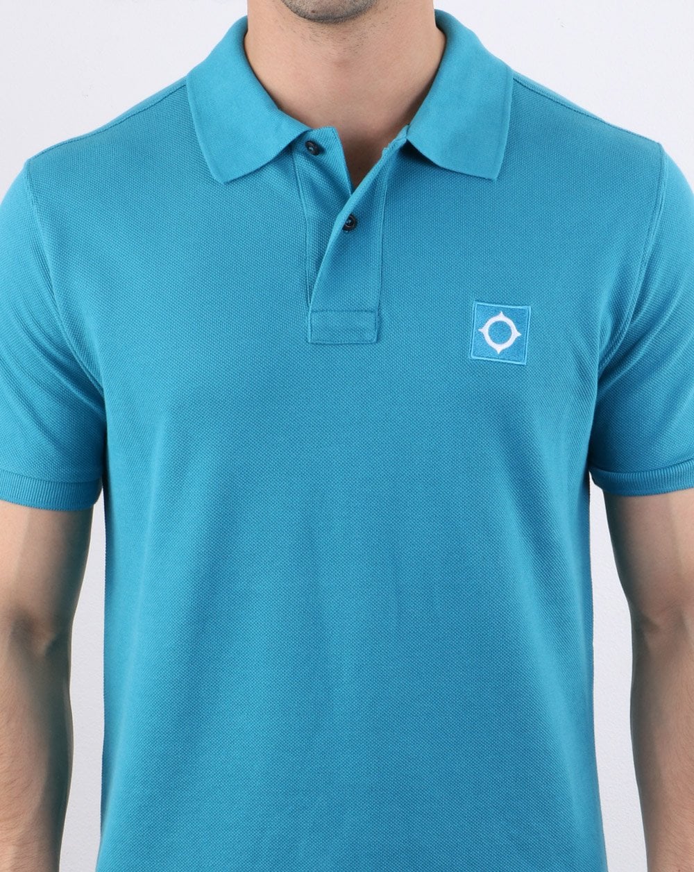 Ma.strum Pique Polo Ice Blue - Image 4