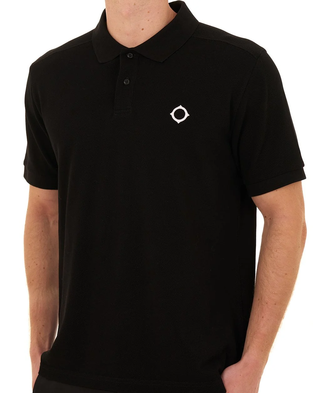 MA.STRUM Pique Polo Jet Black - Image 2