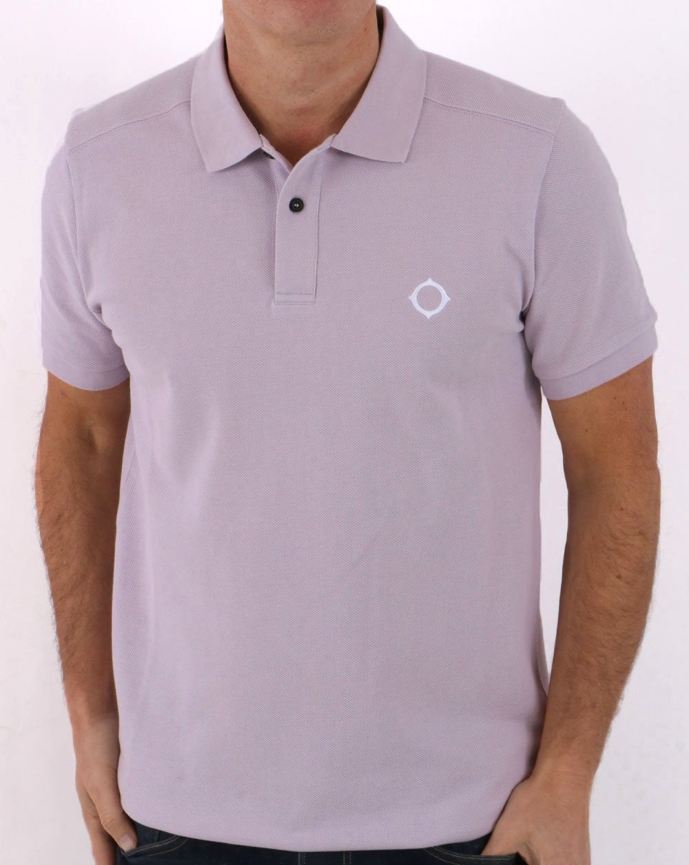 MA.STRUM Pique Polo Lilac - Image 3