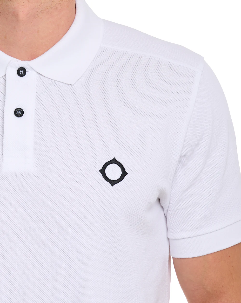 Ma.strum Pique Polo Optic White - Image 3