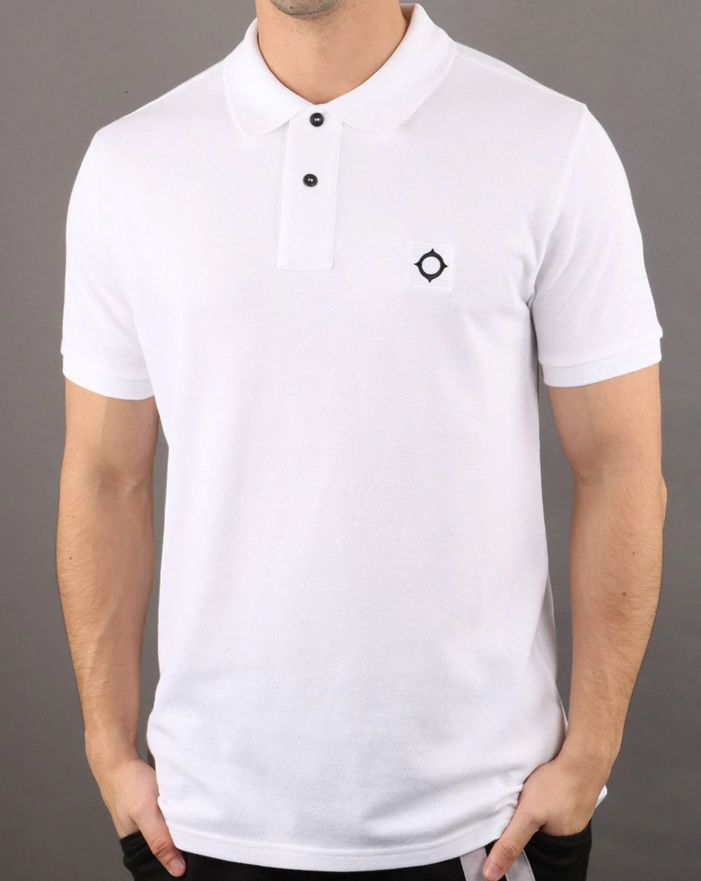 Ma.strum Pique Polo Optic White