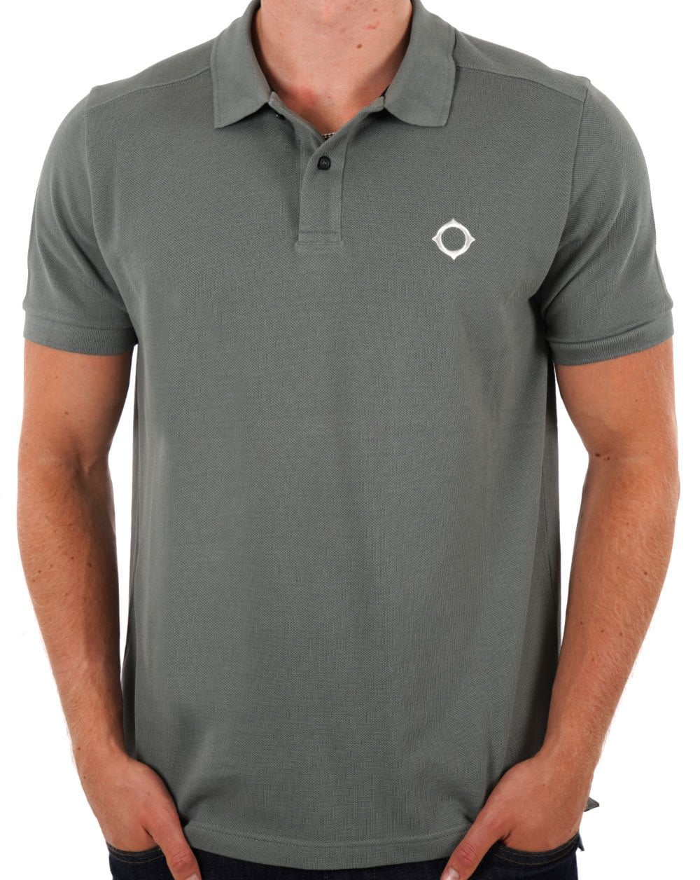 MA.STRUM Pique Polo Sedona Grey - Image 3