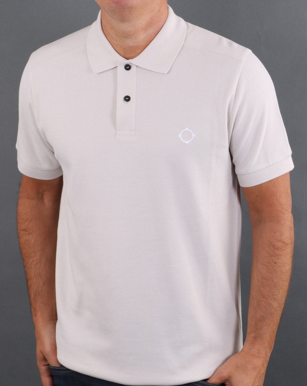 Ma.strum Pique Polo Stone