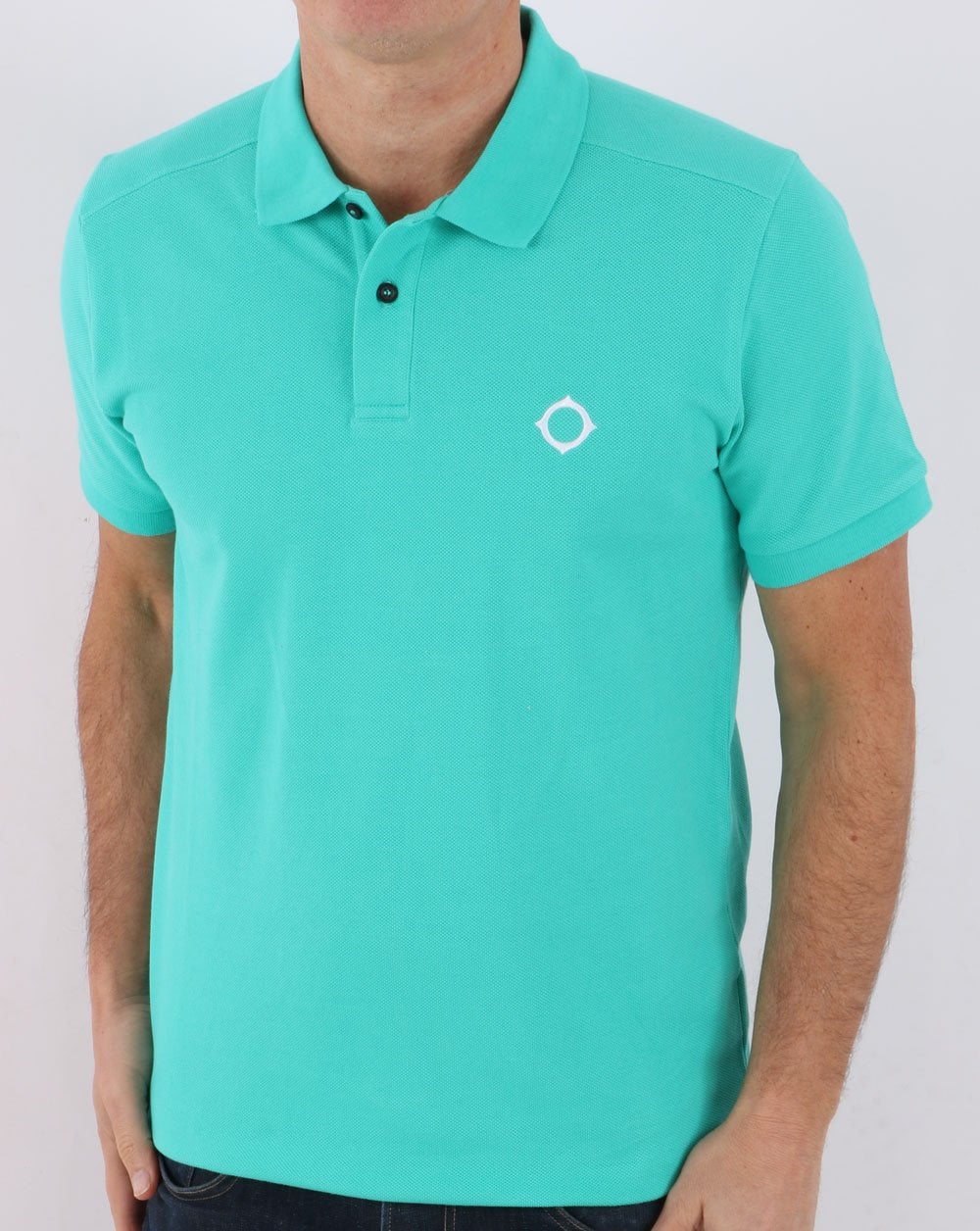 MA.STRUM Pique Polo Turquoise - Image 4