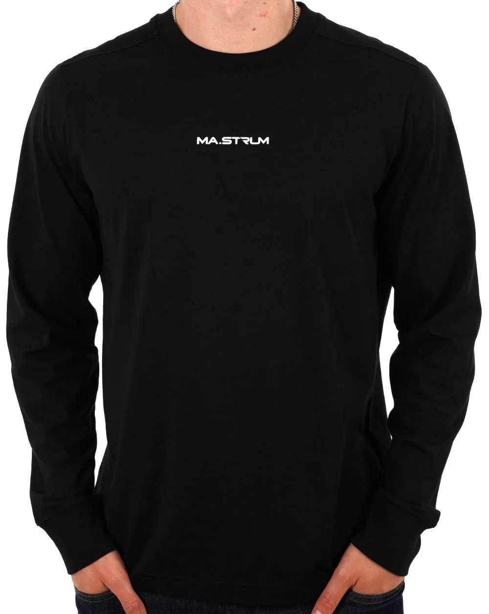 MA.STRUM Printed LS T Shirt Black