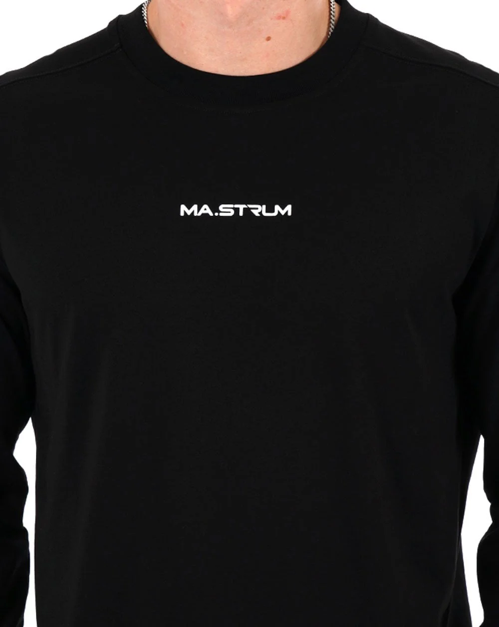 MA.STRUM Printed LS T Shirt Black - Image 2