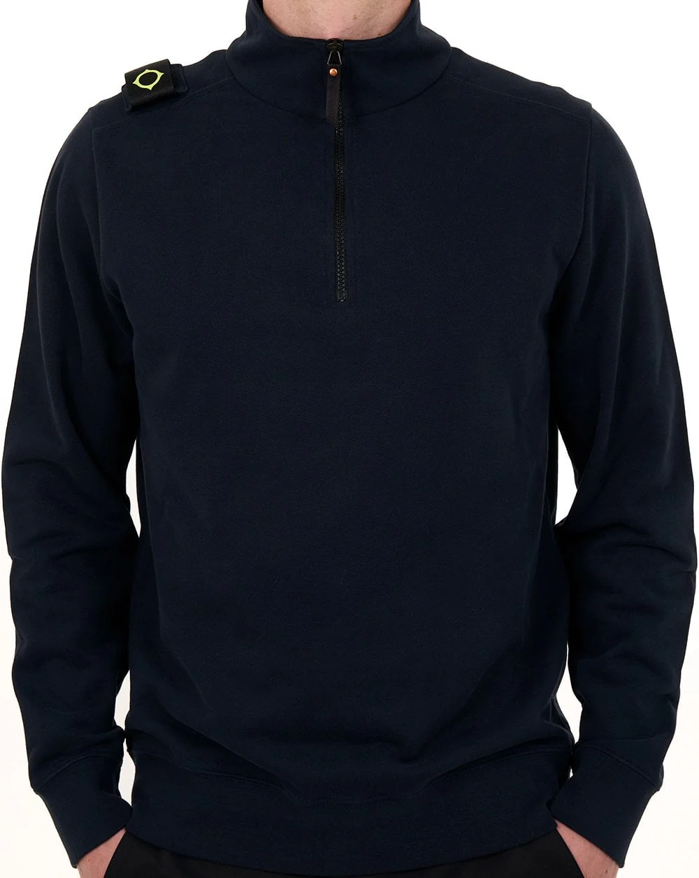 MA.STRUM Quarter Zip Sweatshirt Ink Navy