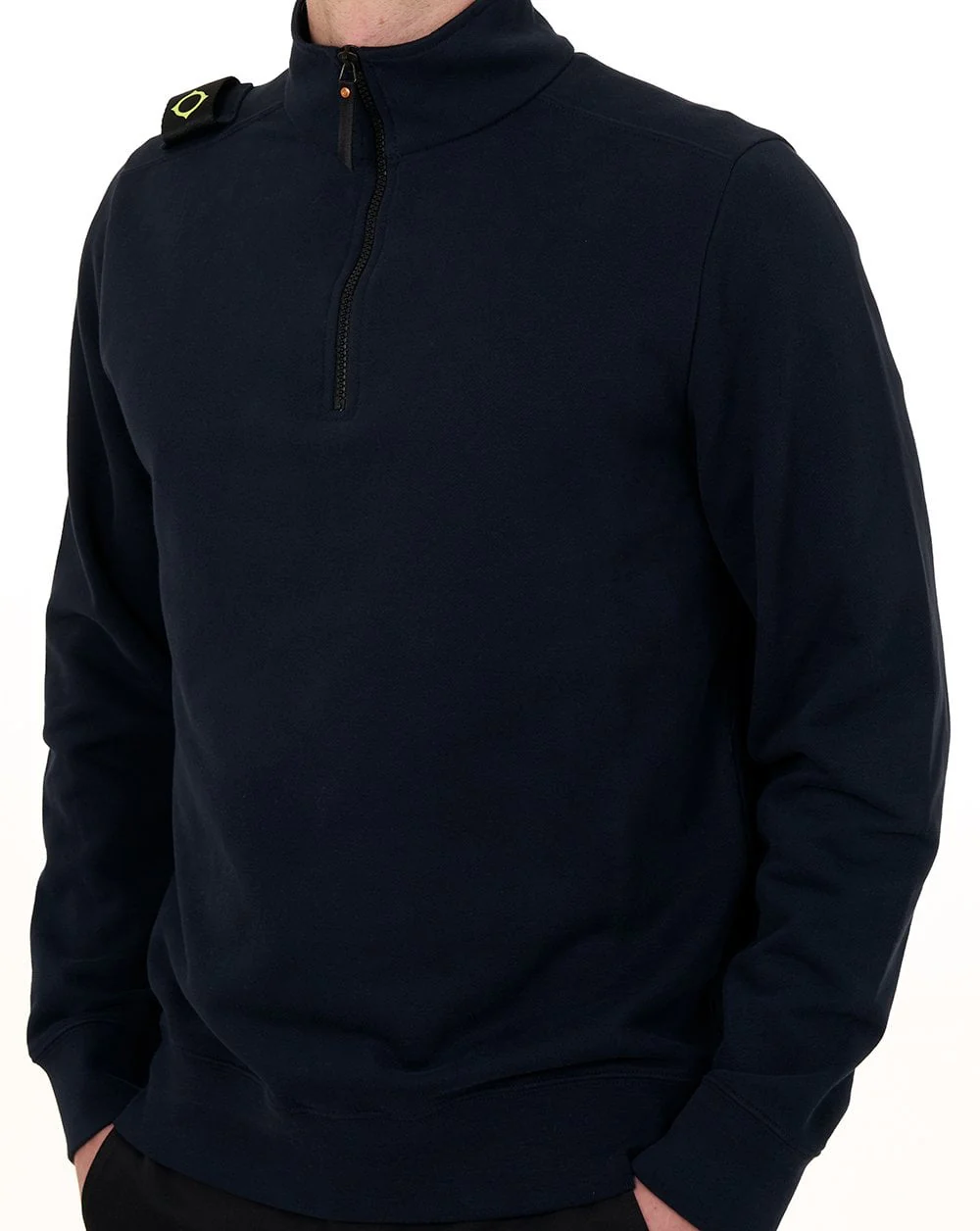MA.STRUM Quarter Zip Sweatshirt Ink Navy - Image 2