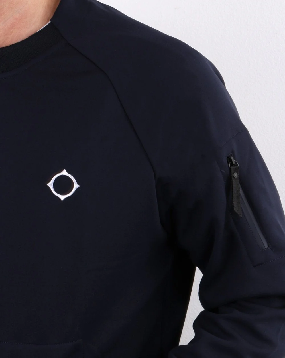 Ma.strum Tech Fleece Crew Sweatshirt Navy - Image 3