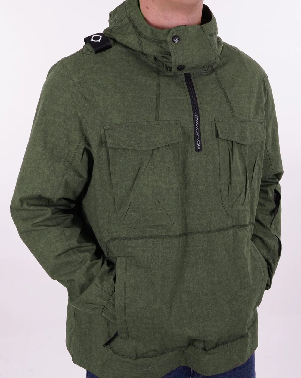Ma.strum Tie Die Smock Oil Slick Green - Image 3