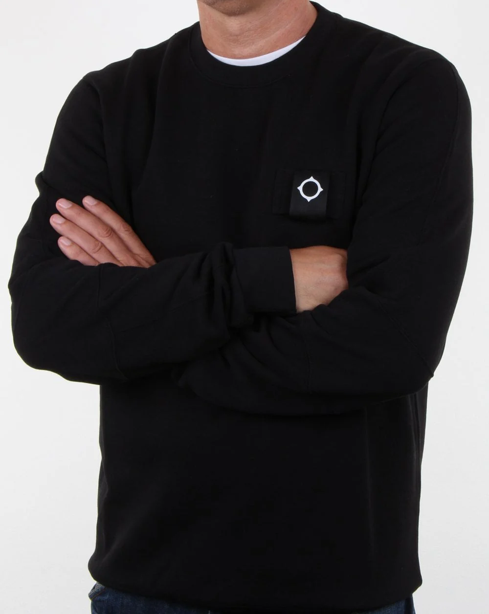 Ma.strum Training Crew Sweat Jet Black - Image 3
