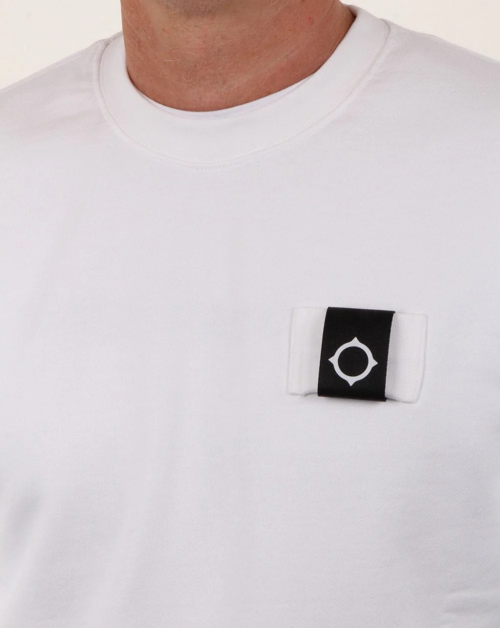 Ma.strum Training Crew Sweat Optic White - Image 2
