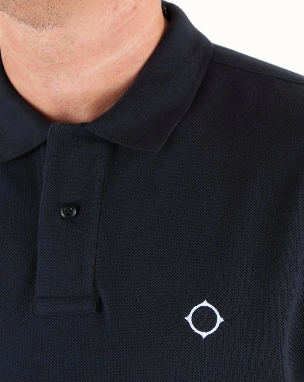 Ma.strum Walrus Pique Polo Dark Navy - Image 2