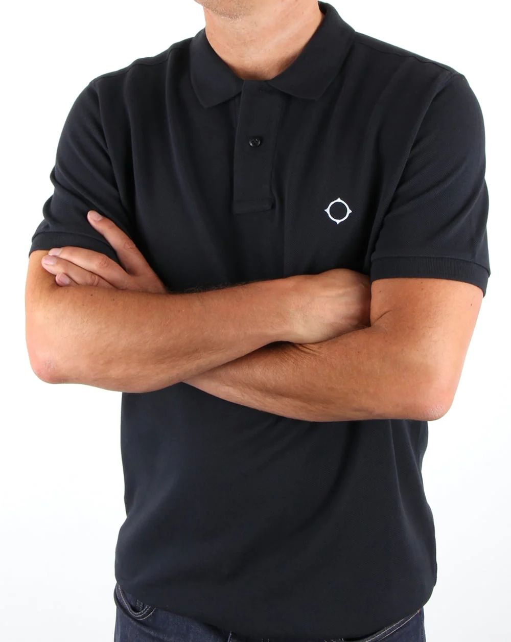 Ma.strum Walrus Pique Polo Dark Navy - Image 3