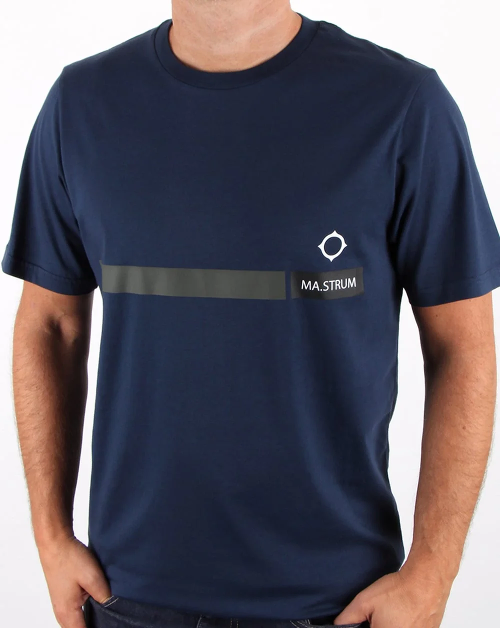 Ma.strum Ymer Graphic Tee Dress Blue