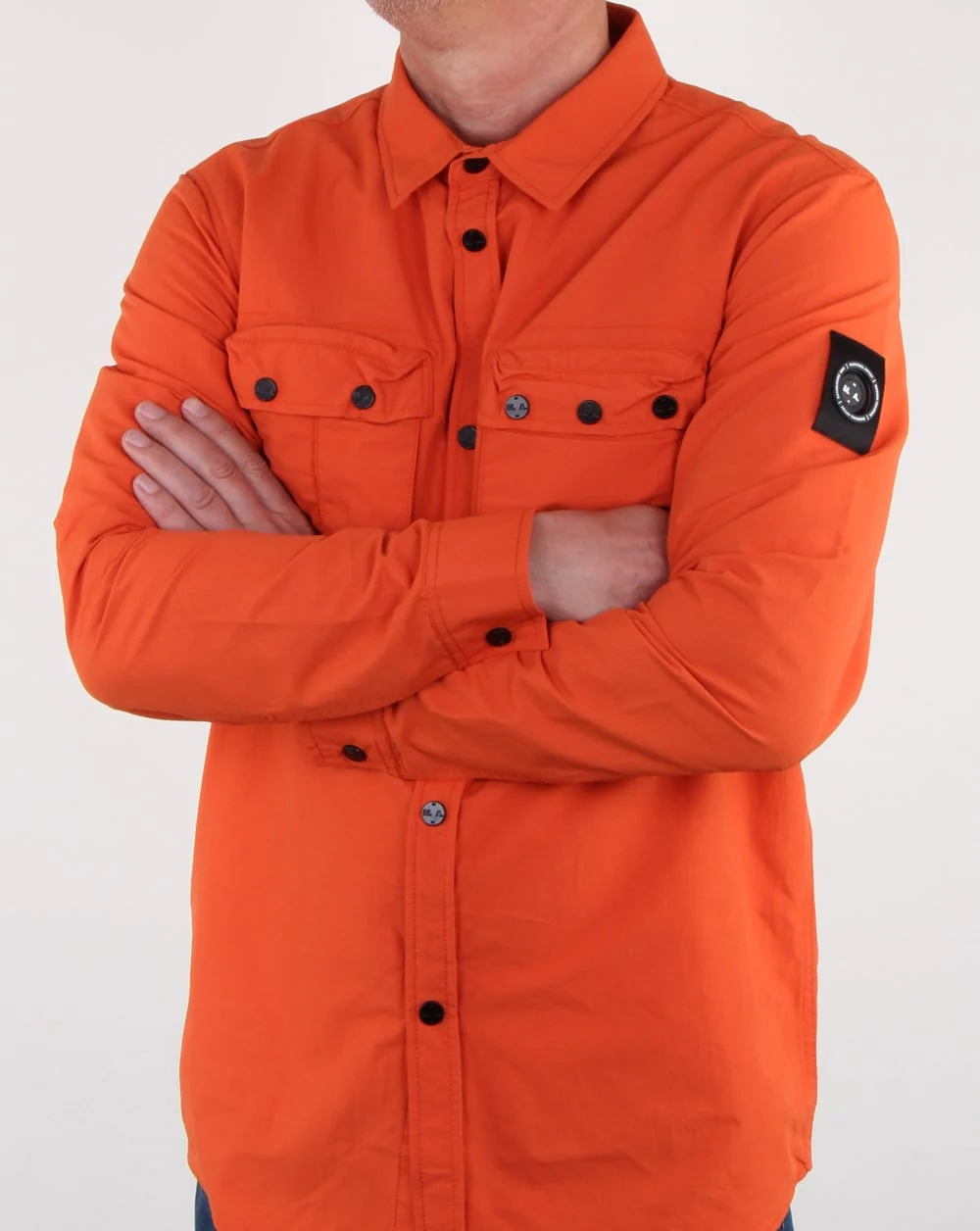 Marshall Artist 60 40 Hiking Overshirt Orange - Image 3