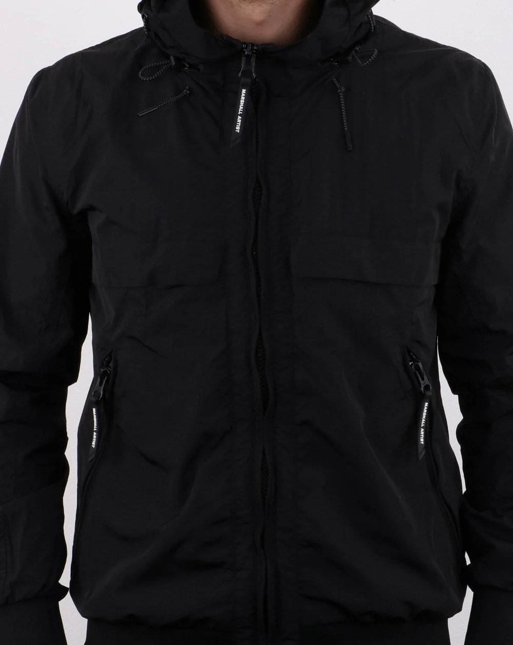 Marshall Artist Articulated Bomber Jacket Black - Image 4