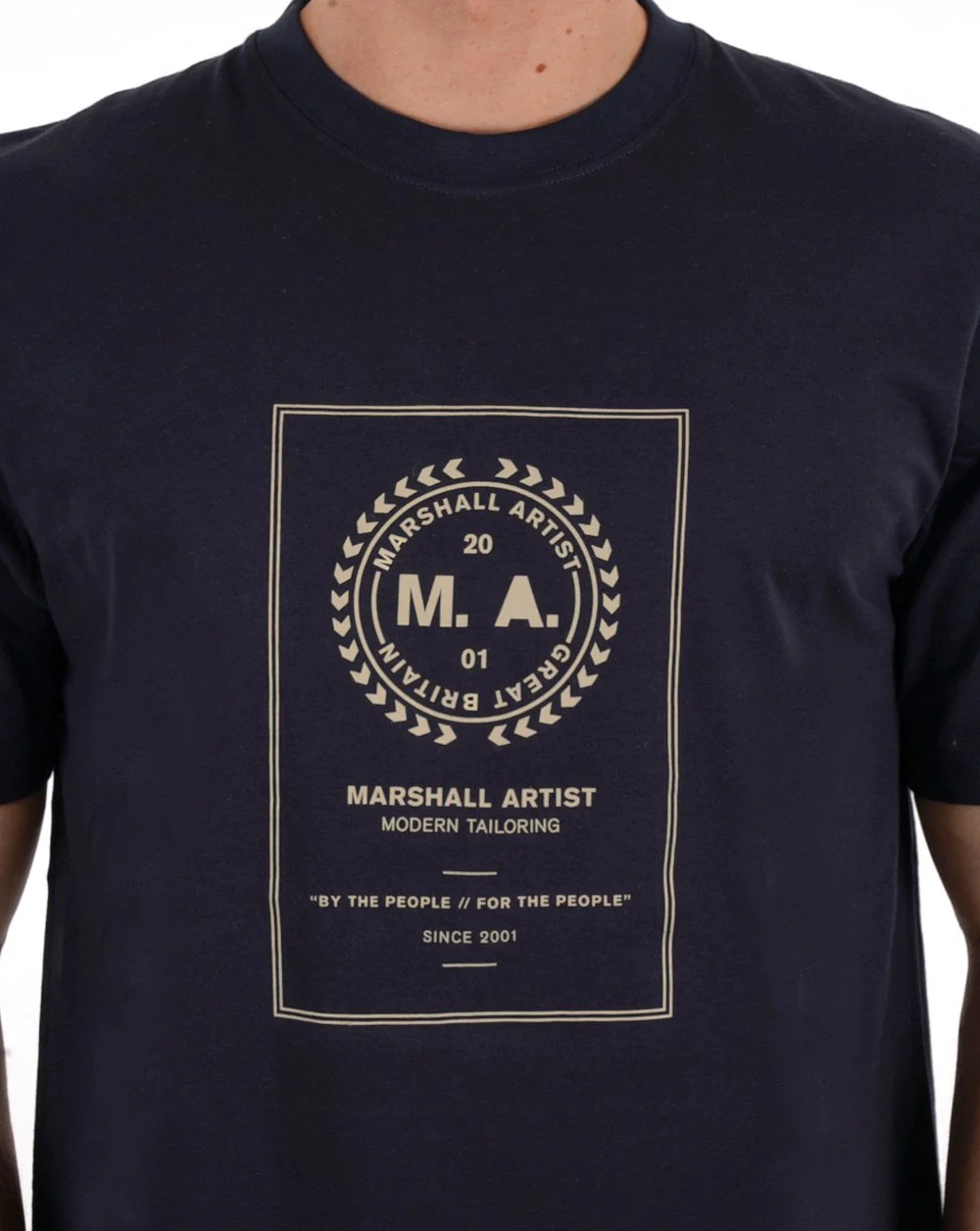 Marshall Artist Cartellino T-shirt Navy - Image 2