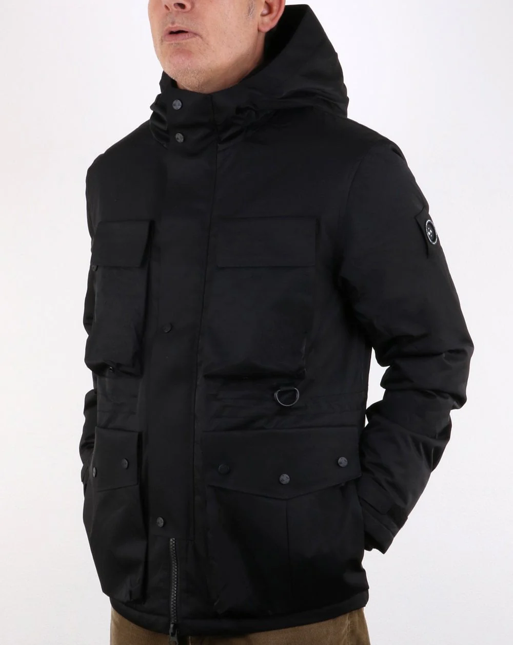 Marshall Artist Classsic 4 Pocket Parka Black - Image 2