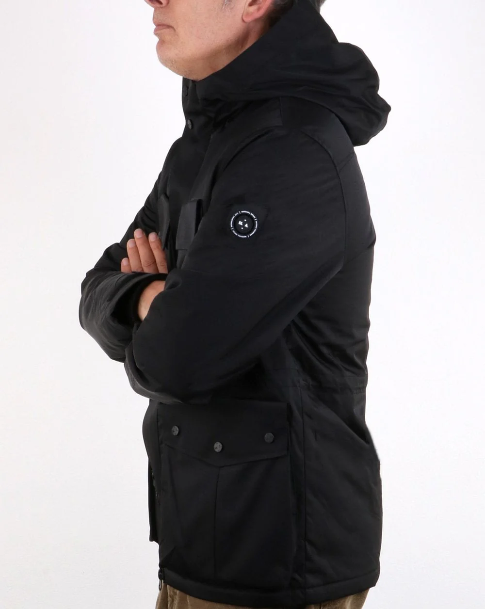 Marshall Artist Classsic 4 Pocket Parka Black - Image 3
