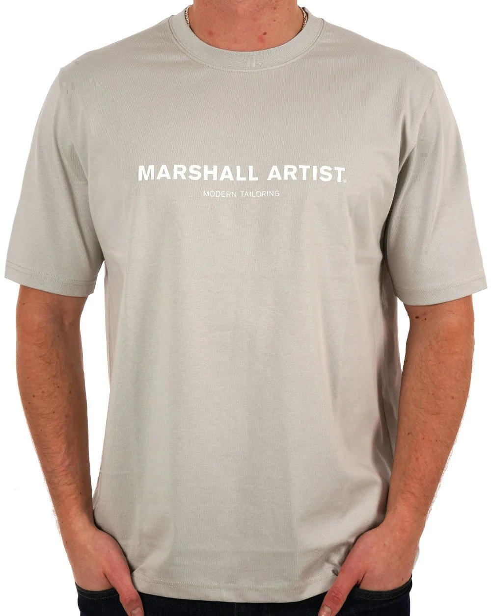 Marshall Artist Coastal Erosion T Shirt Dove Grey
