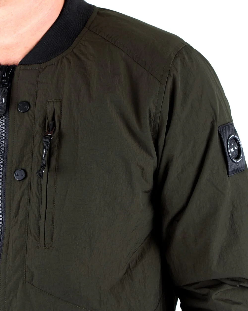 Marshall Artist Compacta Bomber Jacket Khaki - Image 3