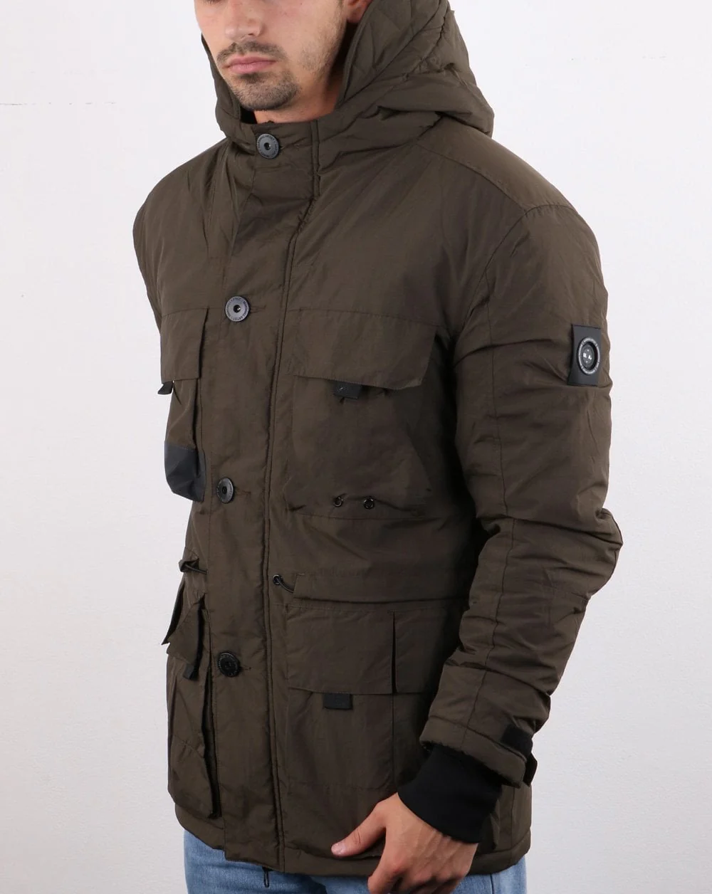 Marshall Artist Compacta Resin Field Jacket Khaki - Image 3