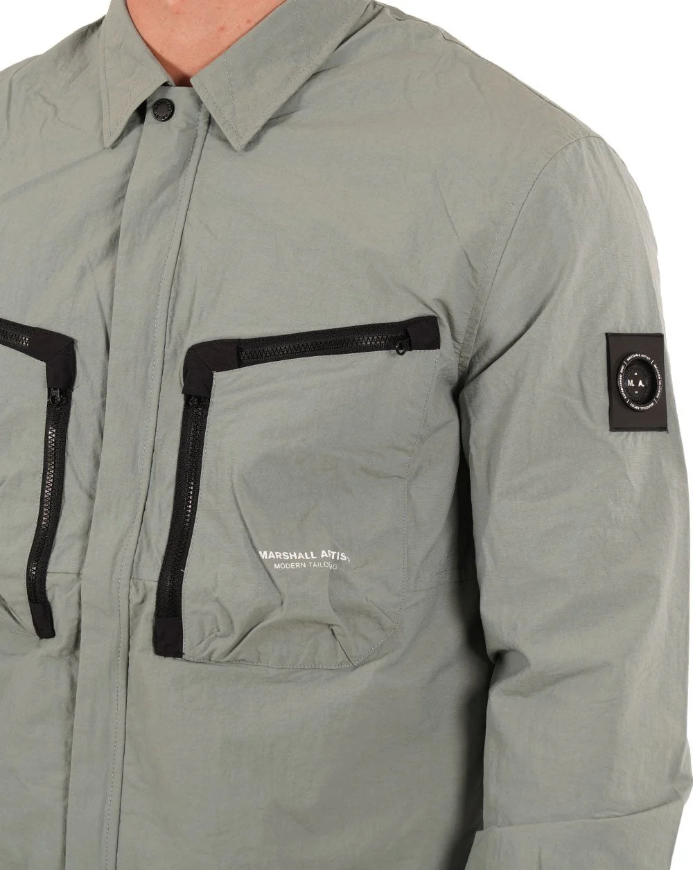 Marshall Artist Compressa Overshirt Oxide Green - Image 2