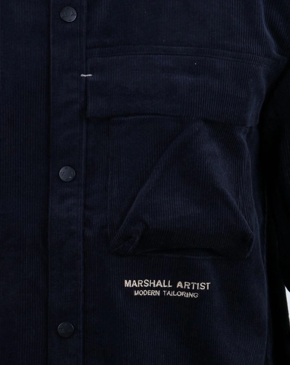 Marshall Artist Cord Shirt Navy - Image 4