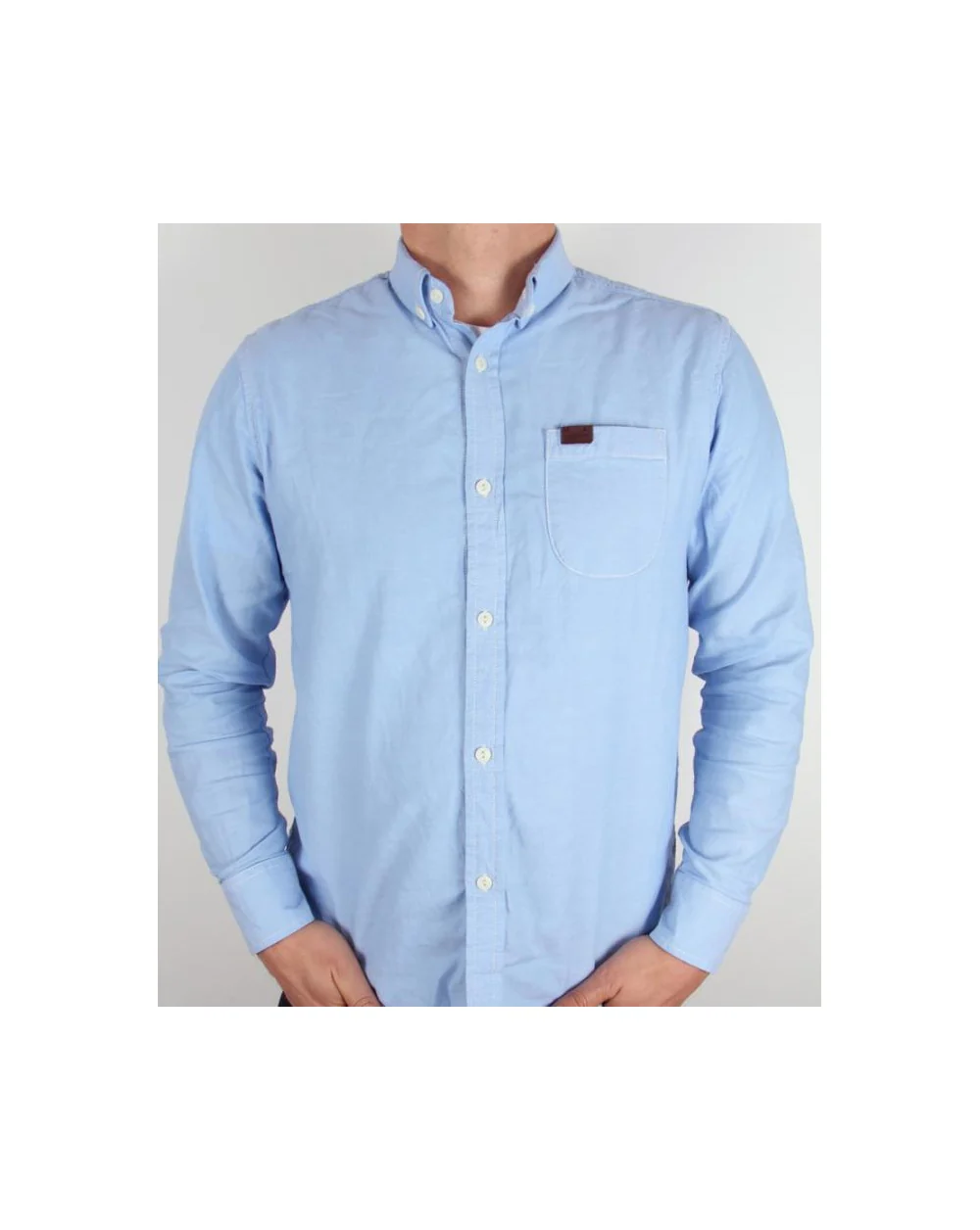 Marshall Artist Cotton Oxford Shirt Sky Blue