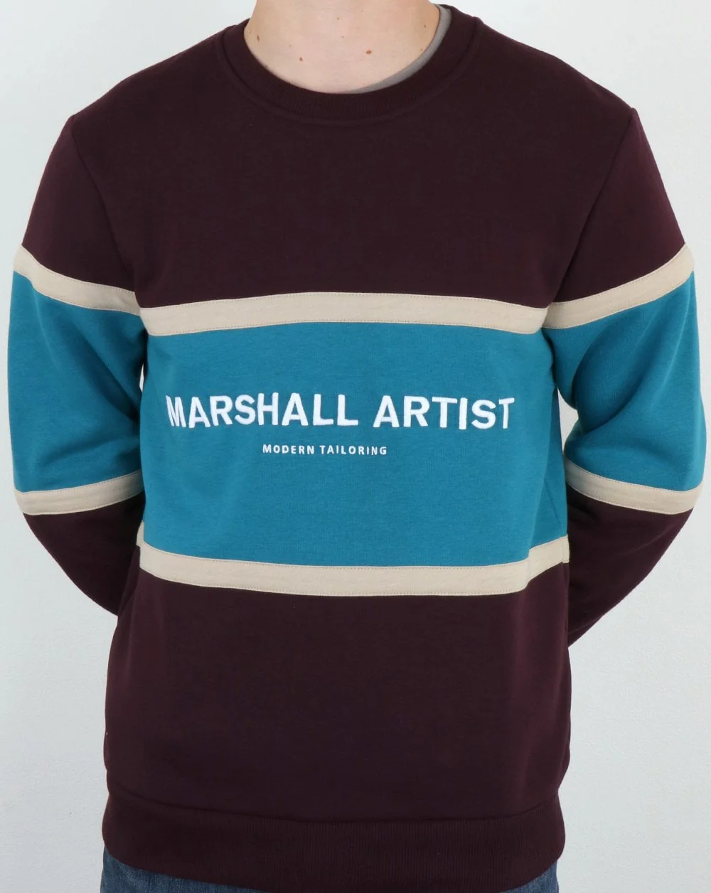Marshall Artist Crown Heights Sweatshirt Burgundy - Image 4