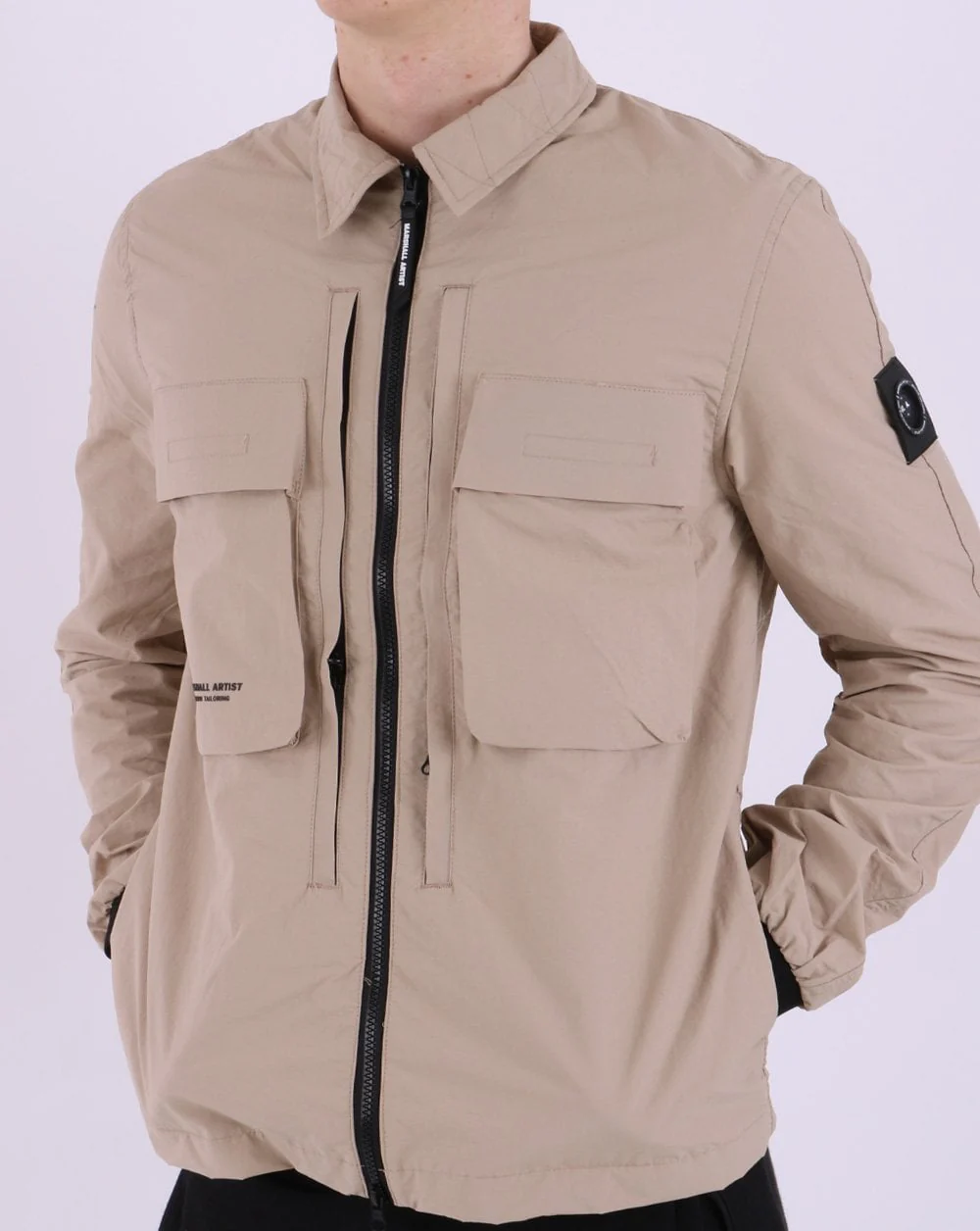 Marshall Artist Forte Overshirt Sandstone - Image 4