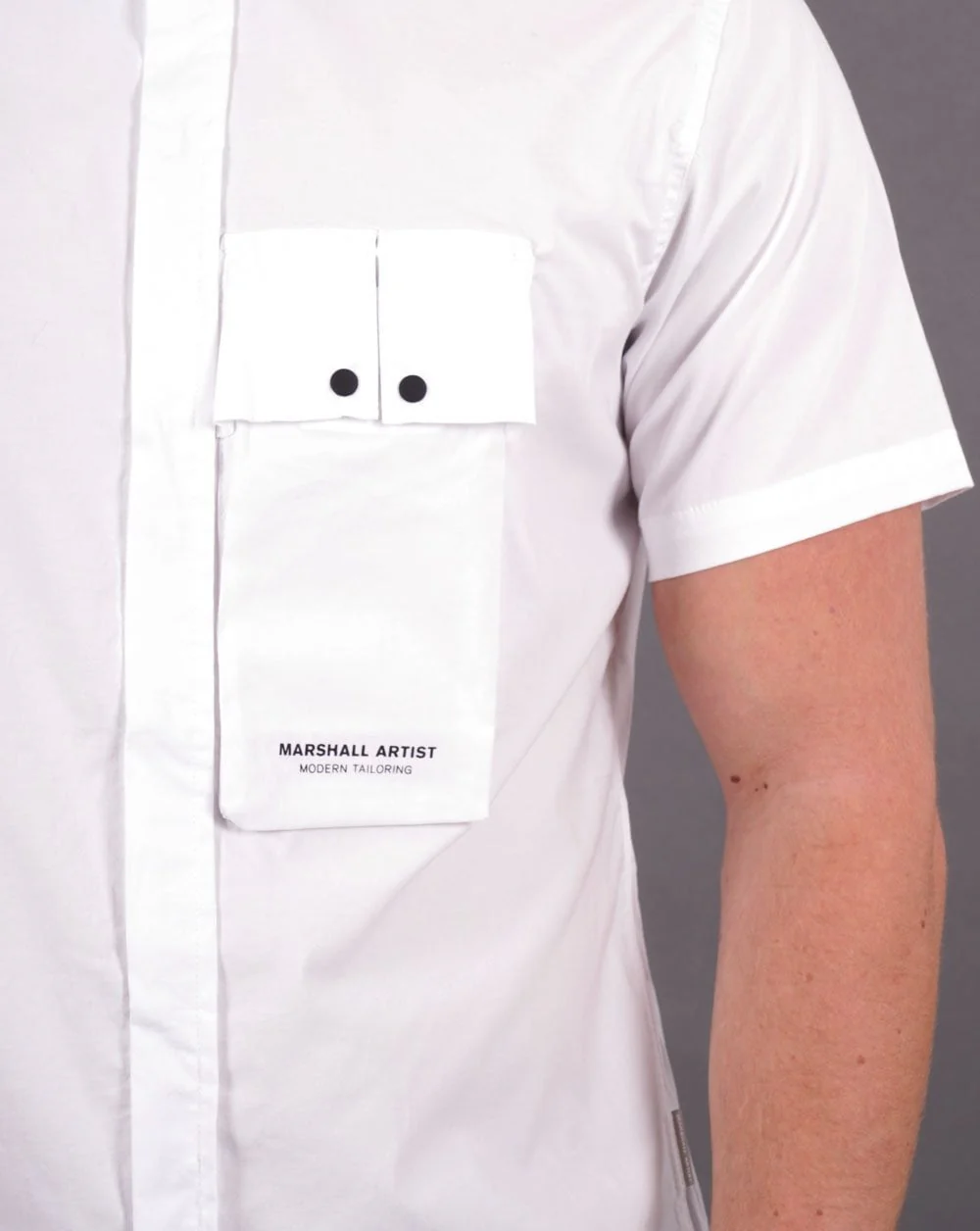 Marshall Artist Gaberdine SS Shirt White - Image 2