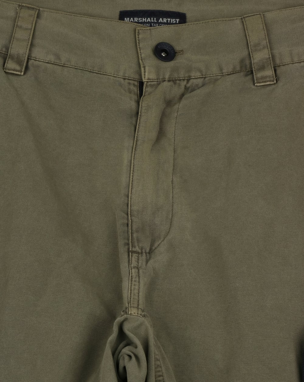 Marshall Artist Garment Dyed Combat Cargo Shorts Khaki - Image 2