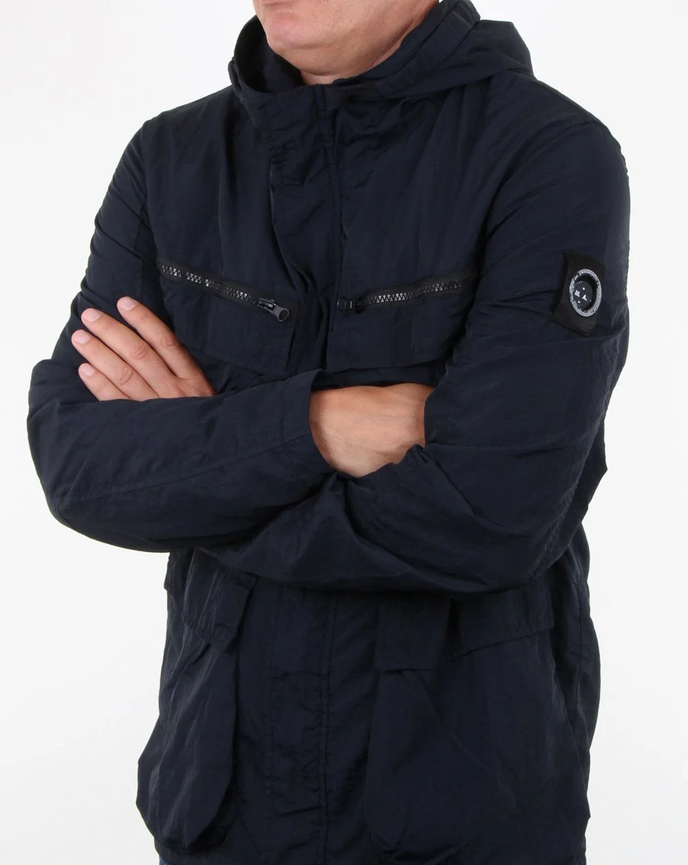 Marshall Artist Garment Dyed Field Jacket Navy - Image 3