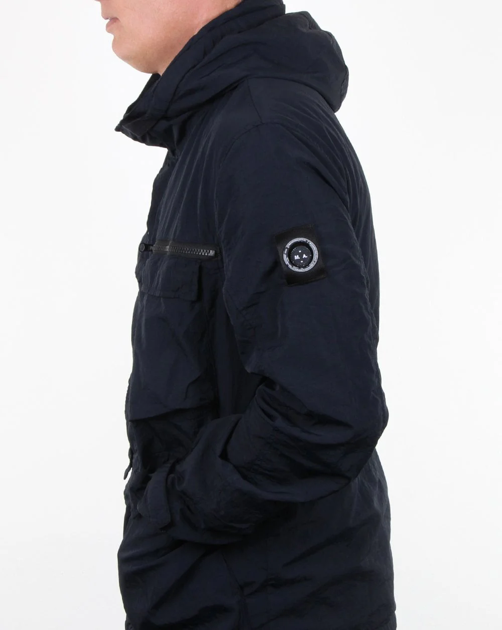 Marshall Artist Garment Dyed Field Jacket Navy - Image 4
