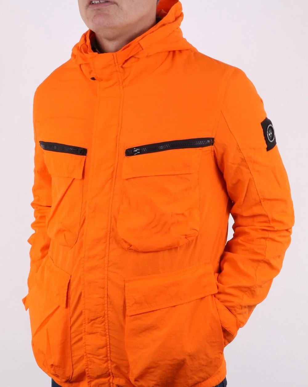 Marshall Artist Garment Dyed Field Jacket Orange - Image 3
